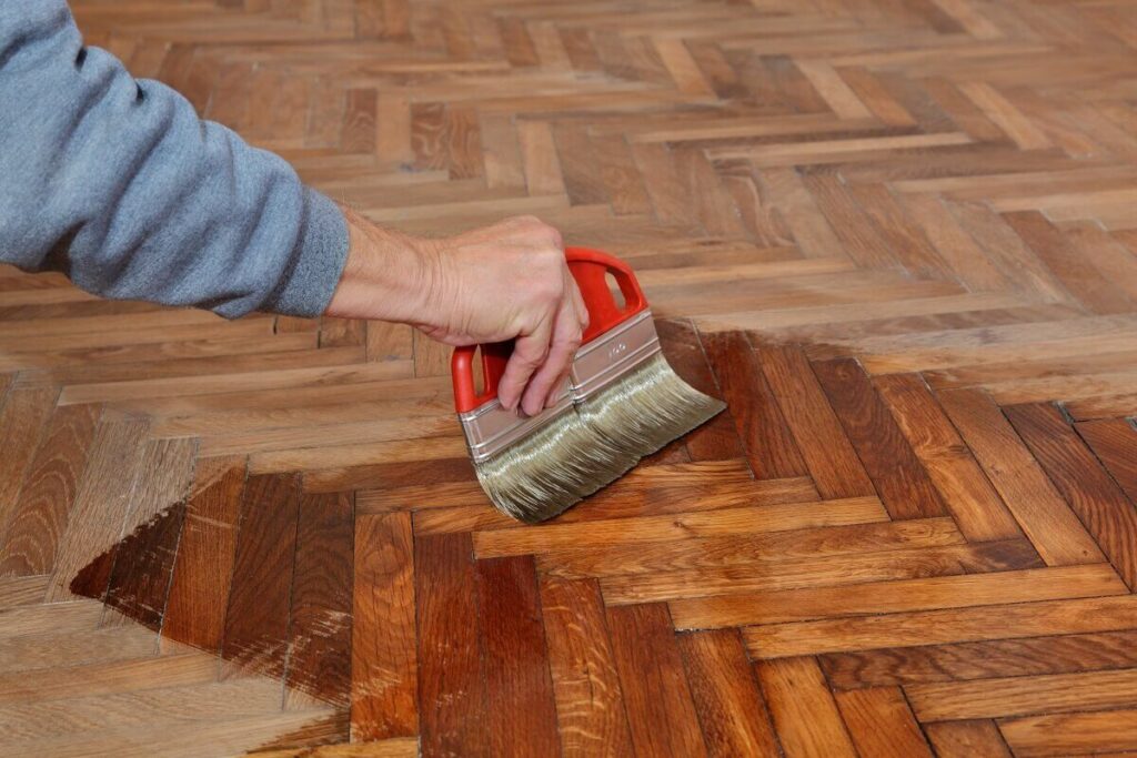 Chevron flooring