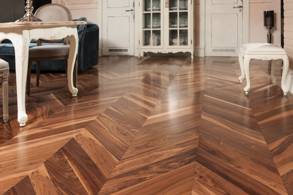 Chevron flooring