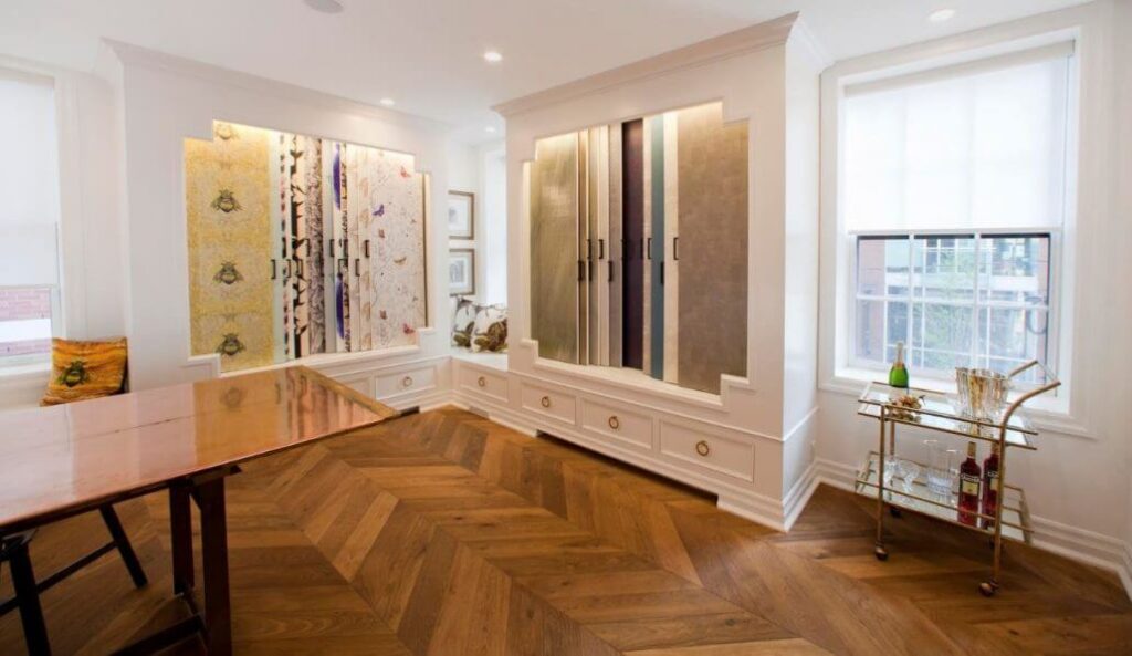 Chevron flooring